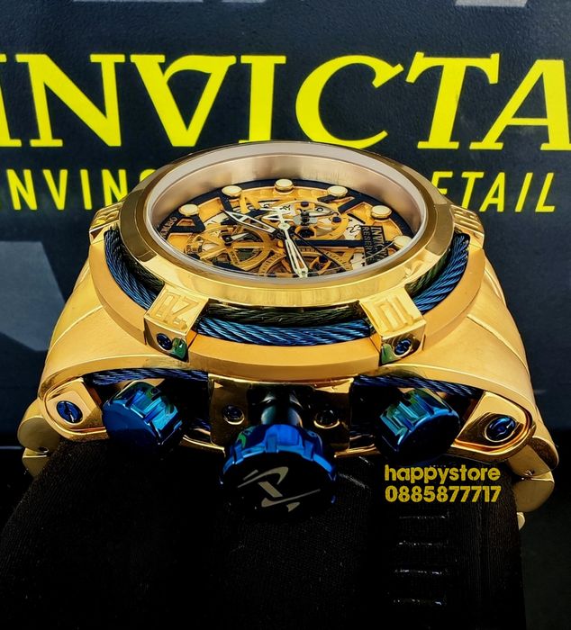 часовник INVICTA Zeus-Reserve Gold 52 mm, Инвикта нов