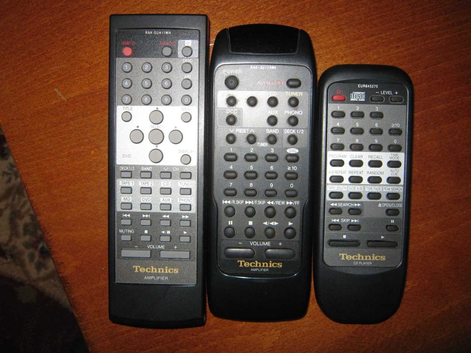 Technics,4 telecomenzi originale,RAK-SUA 11 WH,RAK-SU 129 WH,EUR 64527