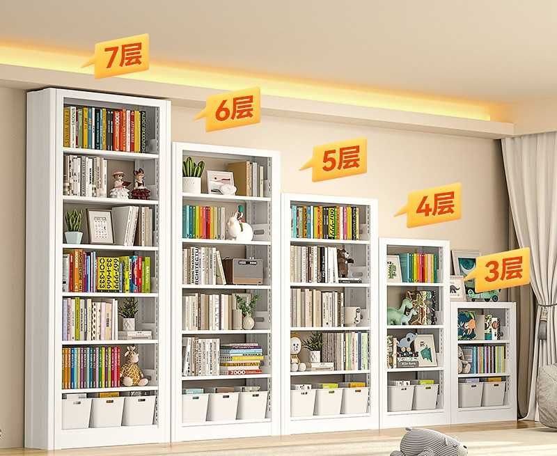 Metall kitob shkafi, har bir javon 70 kg ko‘taradi