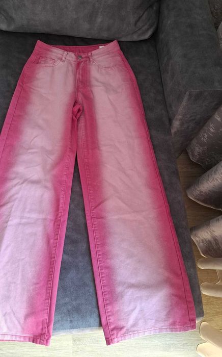 Дамски розови дънки