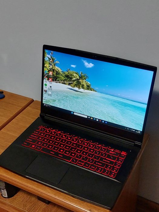Laptop Gaming MSI GF63 i7 9750H 2,6Ghz/4,5Ghz, 16GB 1TB SSD Nvme, GTX 1650 4GB, Win11 Office 2024