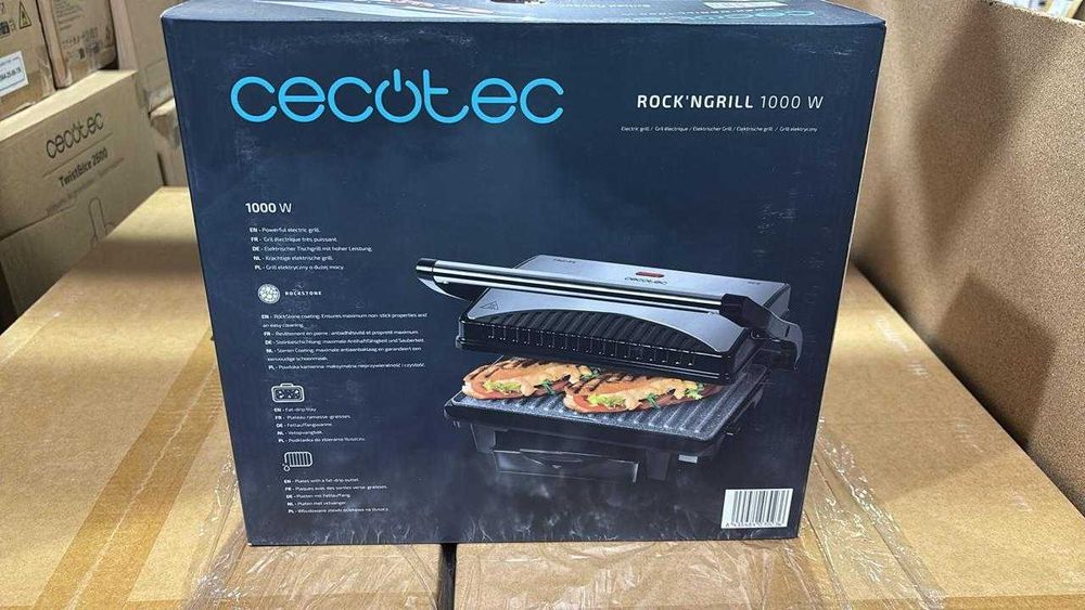 Настольный гриль Cecotec Rock'nGrill 1000 сталь