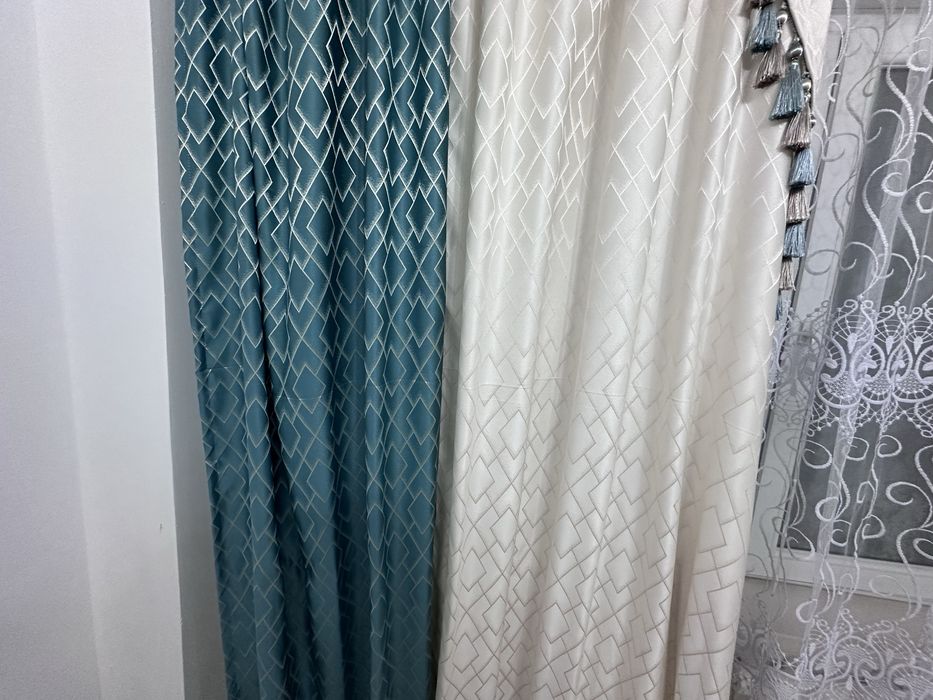 Тюль с шторами в зал