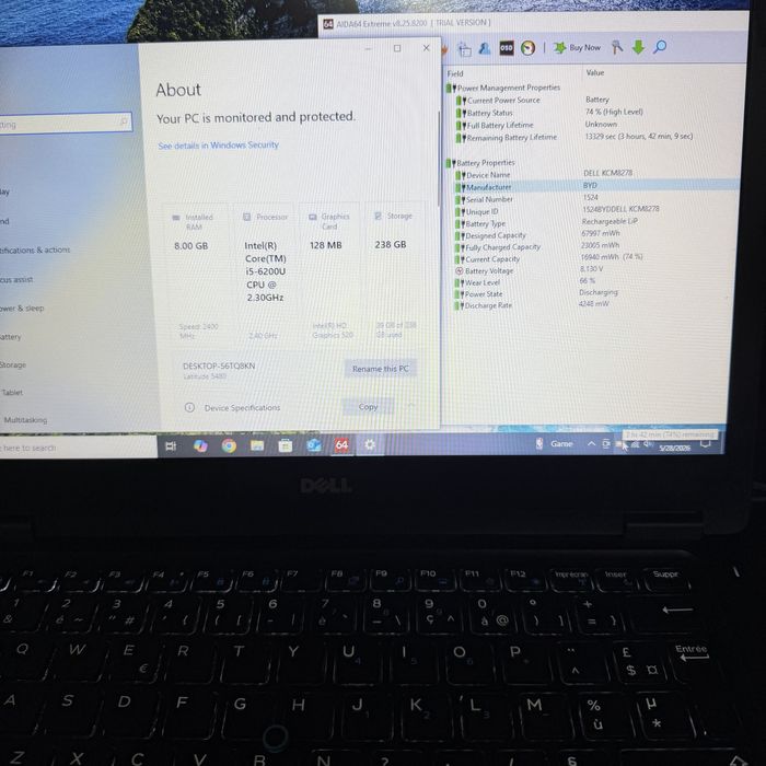 Dell Latitude 5480/i5-6200U/8GB DDR4/256GB SSD