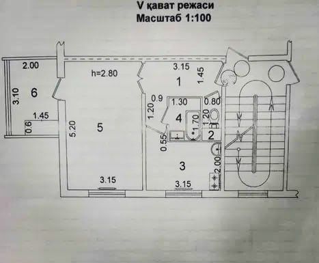 Продаю 1 комнатную квартиру Сергели 4