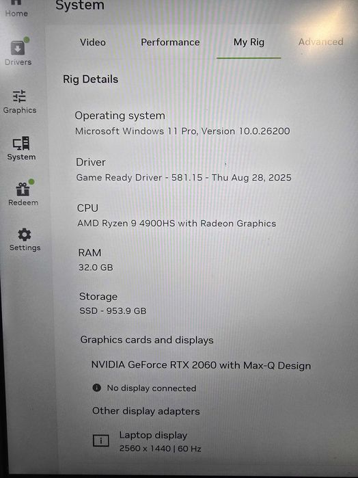 Лаптоп ASUS ROG Zephyrus G14 Ryzen 9 4900HS RTX2060 6GB 32GB 1TB SSD