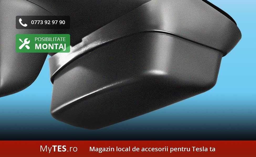 Suport ochelari alb fixare plafon (negru / alb) - Tesla Model 3 / Y