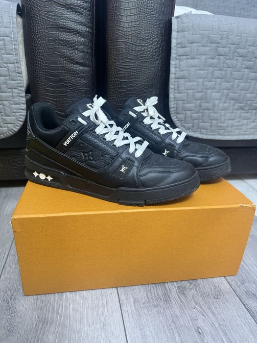 Louis Vuitton Trainer Black sneakers(nu gucci nike adidas gta boss)