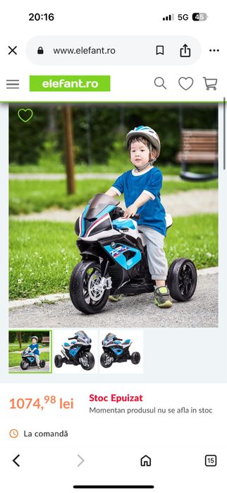 Motocicleta pentru Copii +3 ani