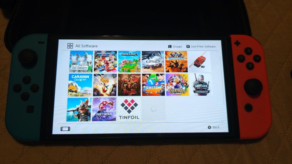 Nintendo Switch OLED с Picofly чип +128gb карта