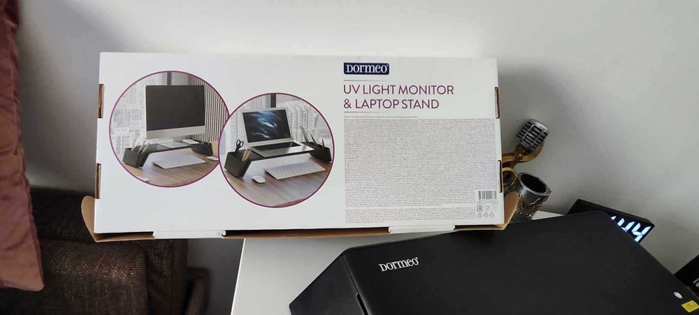 Suport pentru monitor și laptop cu lumina UV