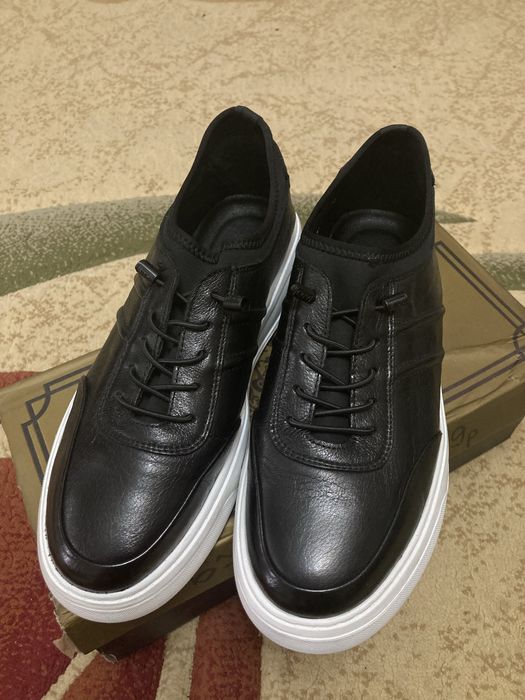 Кеды мужские кожа