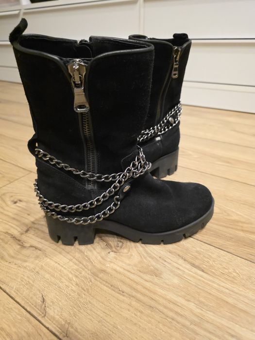 Ghete de piele întoarsă mărime 37