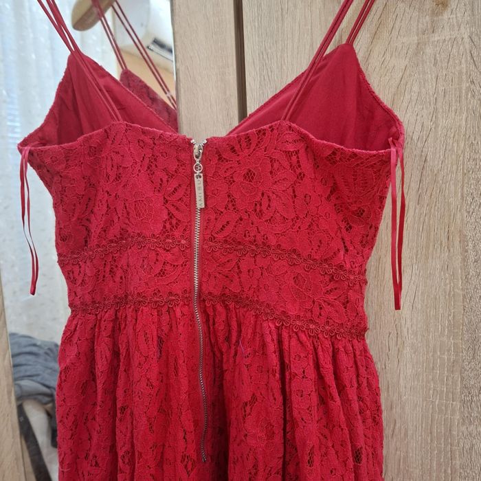 Къса рокля червена