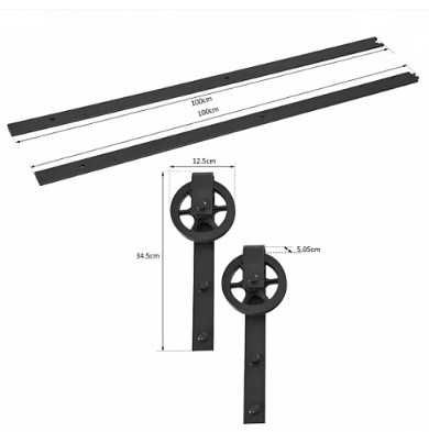 Механизъм за плъзгаща се врата до 100см/120кг - пълен комплект