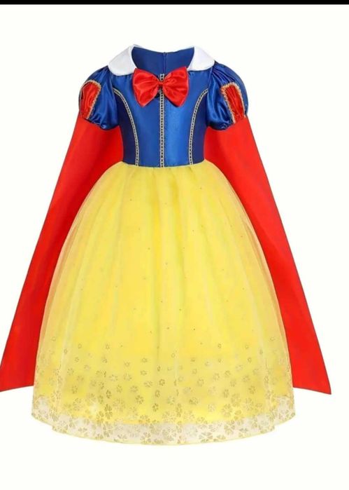 Rochie ALBA CA ZAPADA costum regina printesa craiasa scufita rosie arile elsa sirena pirat hawwai aurora jasmin capsunica  floarea soarelui politista