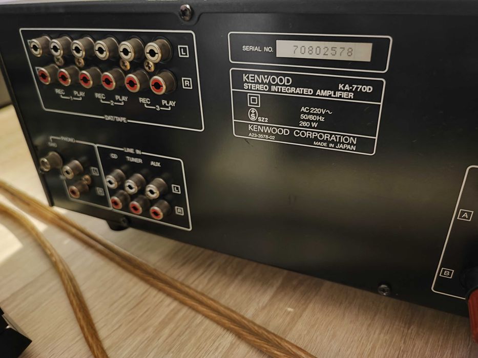 amplificator Kenwood KA-770D și CD player Philips