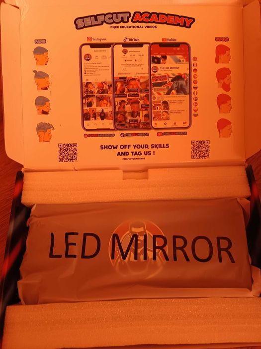 Преносимо лед огледало 360 градуса