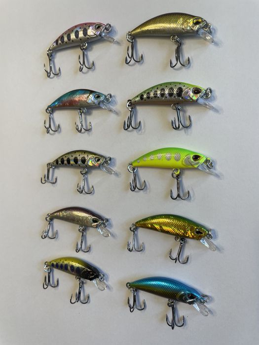 Воблери за пъстърва, кефал костур 10бр