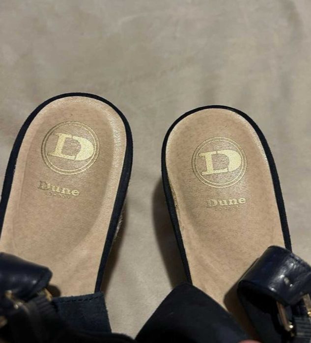 Сандали на платформа DUNE – тъмно сини, №40