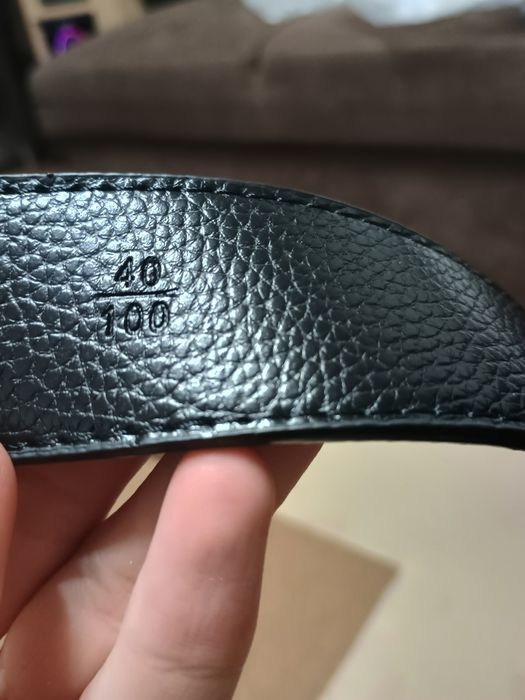 Curea Louis Vuitton Initiales 40mm - Damier Graphite