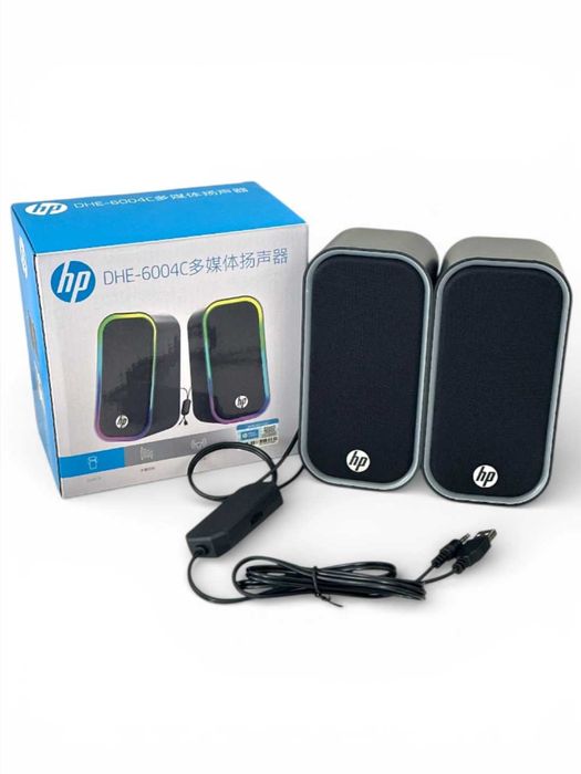 Компьютерные колонки HP DHE-6004C RGB Bluetooth USB AUX 6Вт, kl2
