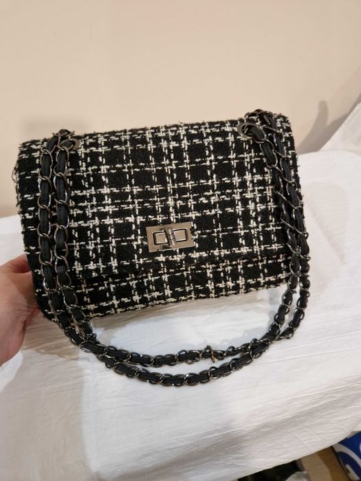 Дамска плетена чанта