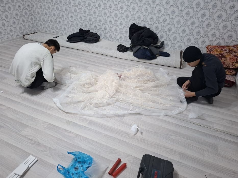 Установка карниз