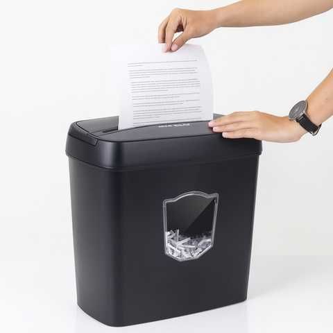 Автоматичен шредер за документи Izoxis 25663, кош 12.5л, ниво на сигурност P4