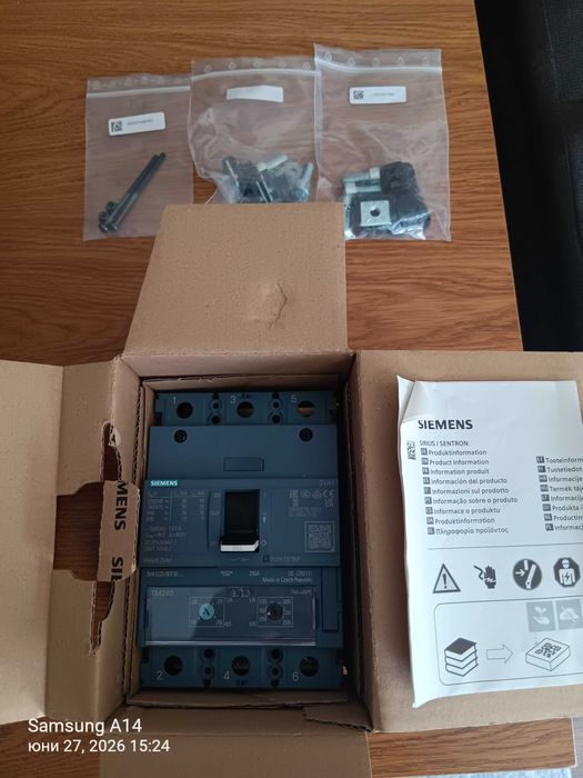Автоматичен прекъсвач SIMENS 3VA1225-5EF32-0AA0  250A- нов