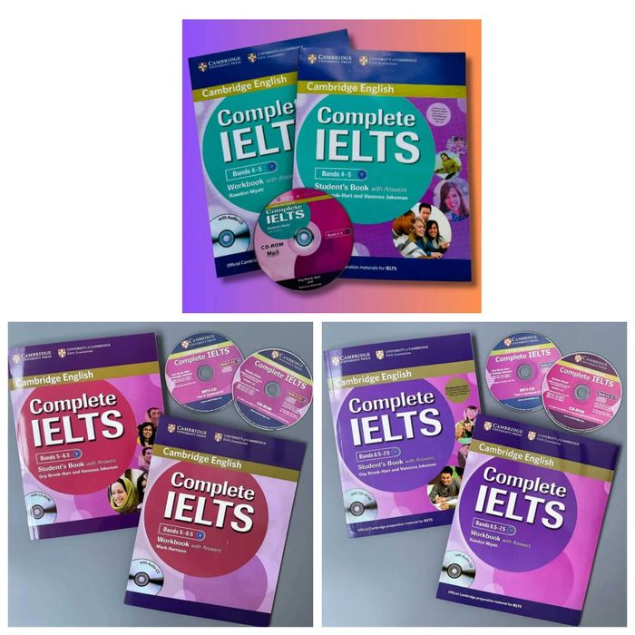 Доставка. Complete Ielts Bands 4-5; 5-6,5; 6,5-7,5