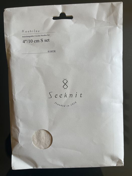 Seeknit KA58871 Комплект кръгли игли за плетене, бамбук, бели, малки