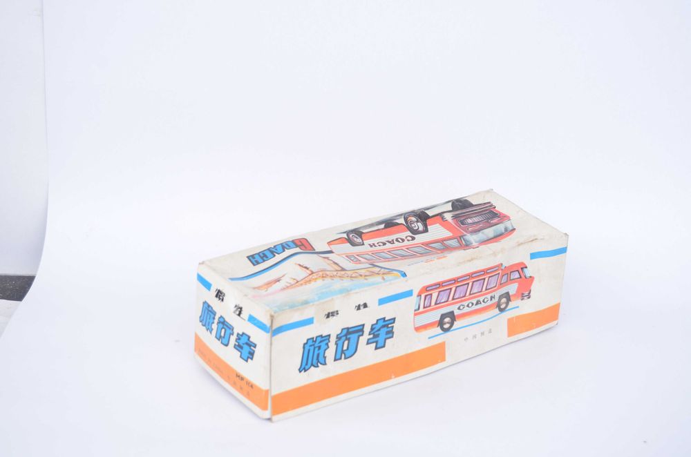 Cutie pentru masinuta frictiune Bus Coach Touring - anii 1980