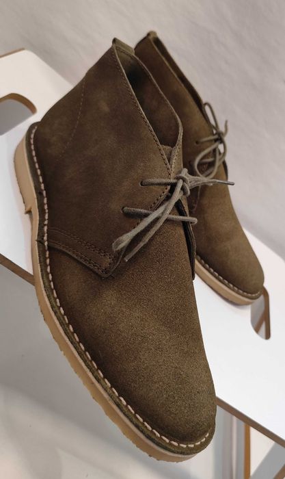 Ghete chukka 43 premium Pier One piele naturala moale verde
