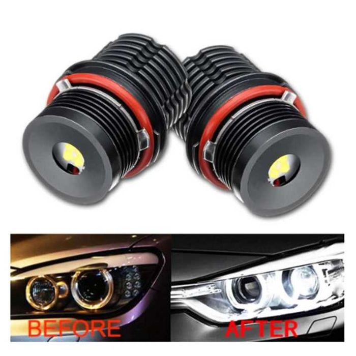 Комплект LED Angel Eyes крушки за BMW CANBUS бяла светлина