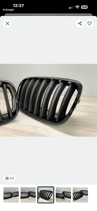 Grila bmw  negru mat llucios