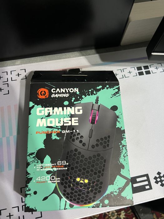 Продаётся игровое мышка и коврик Canyon Gaming