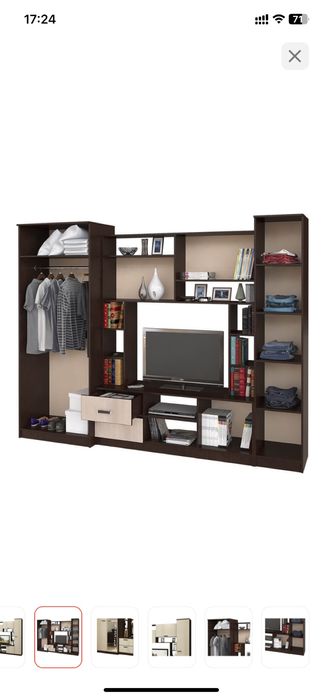 Стенка флора темно корчиневый