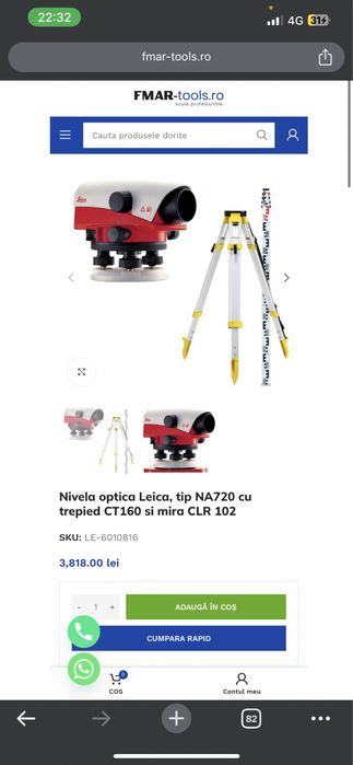 Nivela optica Leica NA720