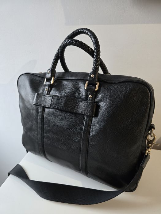 Geanta din piele de vițel Hugo Boss