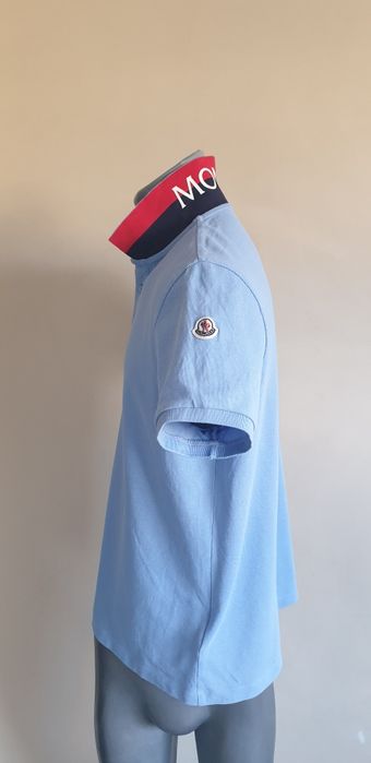 Moncler Pique Cotton Mens Size L ОРИГИНАЛ Мъжка Тениска!