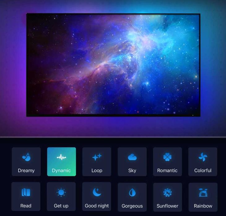 Banda LED RGB Smart Wi-Fi cu HDMI Sync pentru TV, Consola, PC 4K HDR