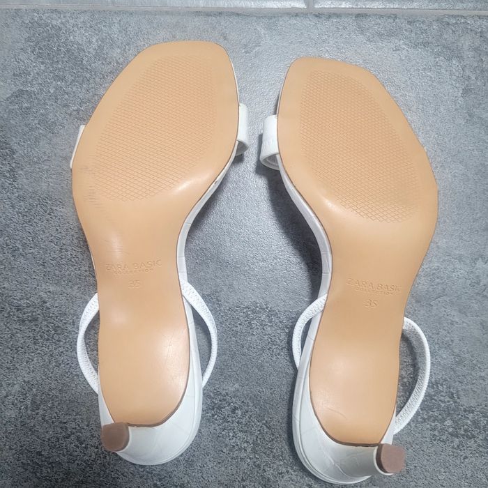 Дамски чехли естествена кожа  ZARA