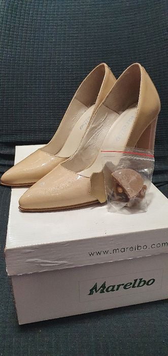 Pantofi piele naturala marelbo