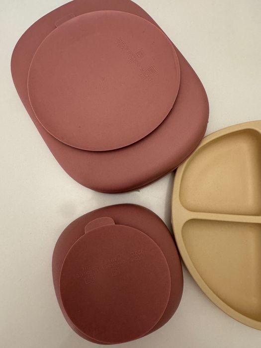 Set farfurii silicon pentru bebelusi