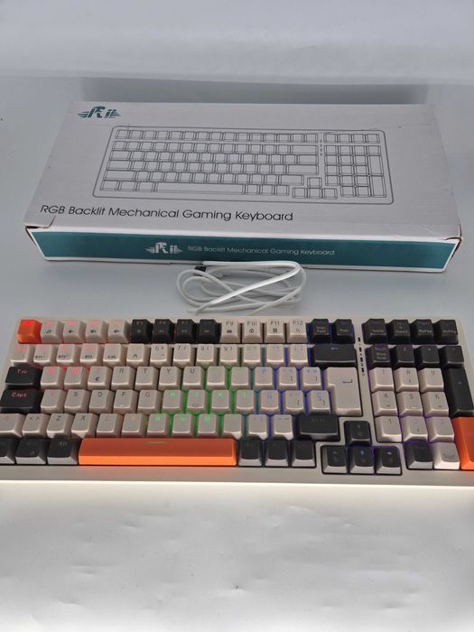 Tastatură Mecanică Wireless Rii RK909, RGB, Tri-Mode - Grad FB