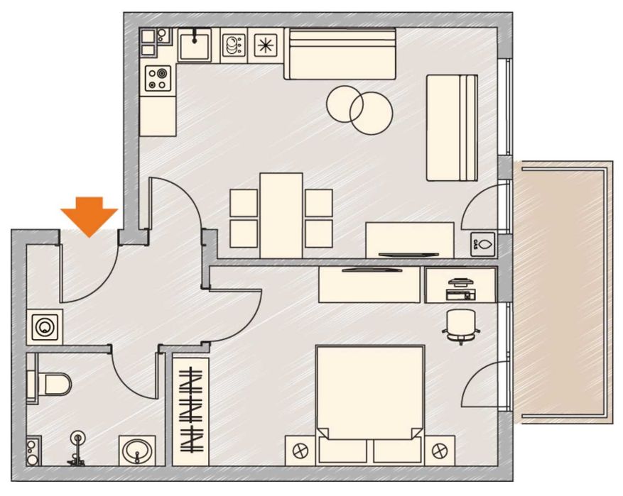 Продава се Двустаен апартамент в София, Малинова долина - 78 кв.м за 1742 €/кв.м - Снимка #3