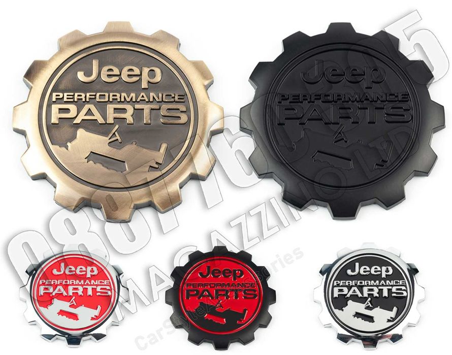 Емблема Jeep Performance Parts Метален Джип 3Д Стикер за Калник Лого