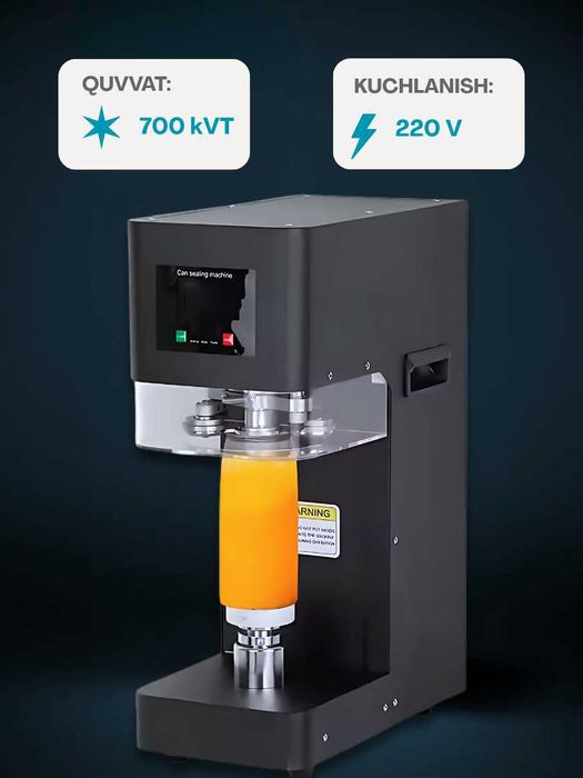 Устройство для укупорки алюминиевых банок и запаиван бутылок