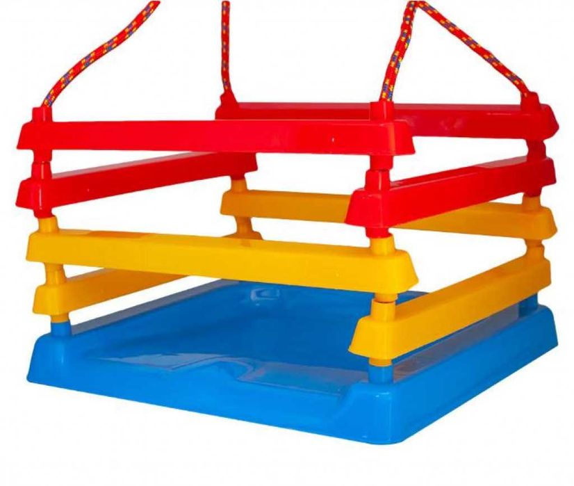 Детска люлка със закрепващи въжета и метални халки